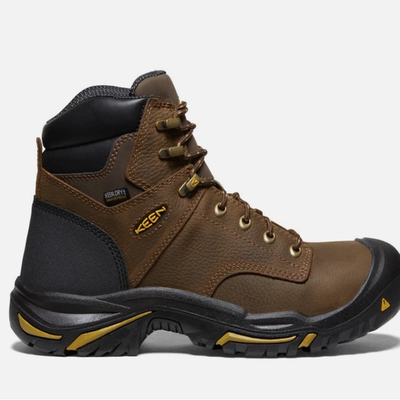 KEEN UTILITY MT VERNON MEN’S 6” WATERPROOF SOFT TOE WORK BOOTS  BROWN 10.5 EE main image 7